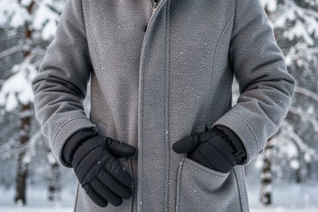 Insulated Raynaud's gloves for cold winter weather