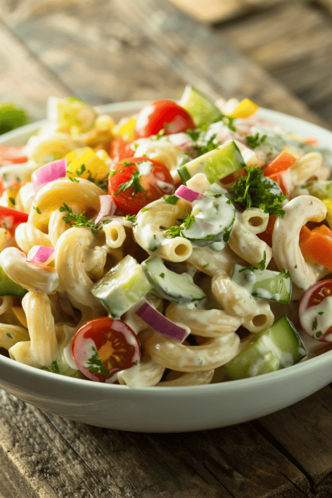 creamy pasta salad recipe