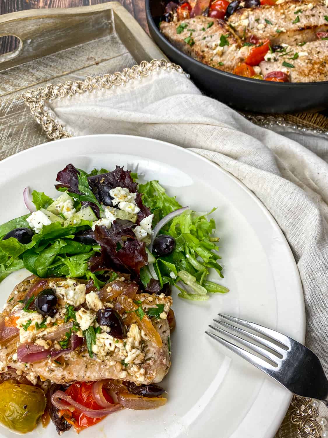 Easy Smothered Mediterranean Pork Chops Recipe