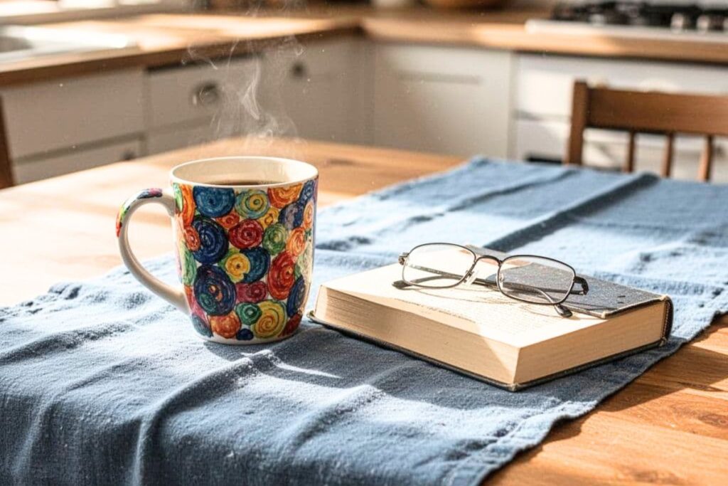 Quiet morning moment for taking life one day at a time