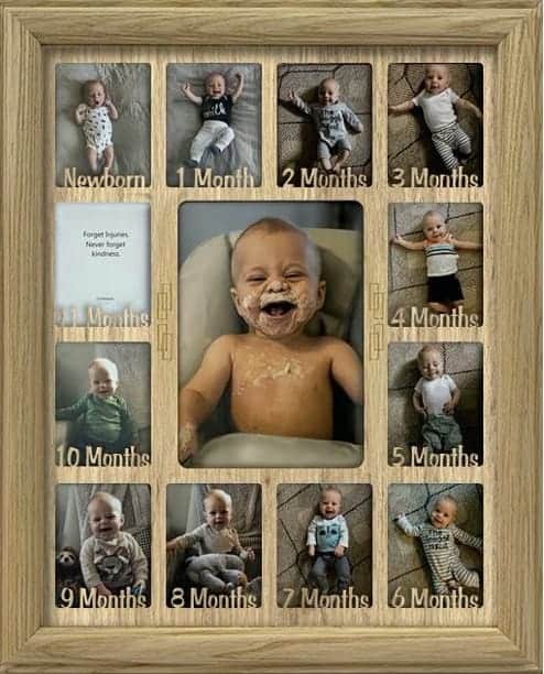 Baby First Year Picture Frame Collage