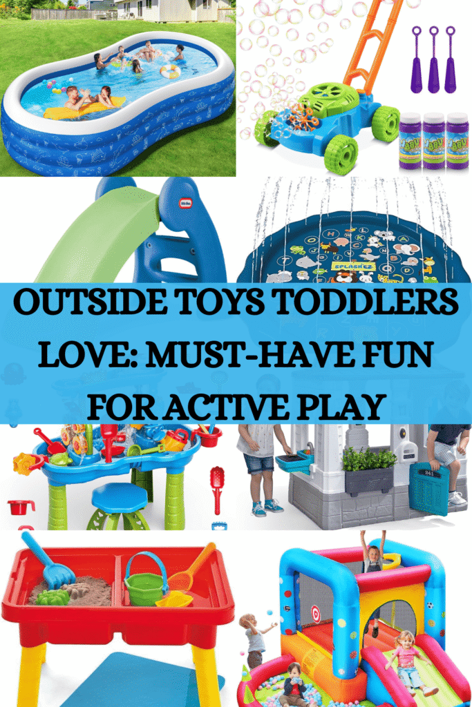 Looking for the best outside toys toddlers will actually love? This list of 19 must-have outdoor toys is packed with fun ideas to keep little ones active, engaged, and smiling all season long. From splash pads to ride-on cars, find toddler-approved favorites that make outdoor playtime exciting and stress-free. Perfect for your backyard or local park!